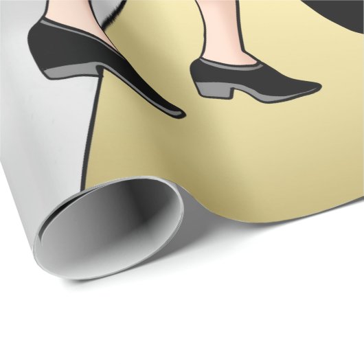 Papier Cadeau Nostalgic Retro 1950's Style (Coin rond)