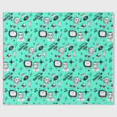 Papier Cadeau Nostalgic Retro 1950's Style (Plat)