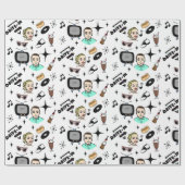 Papier Cadeau Nostalgic Retro 1950's Style (Plat)