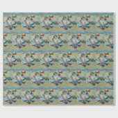 PAPIER CADEAU NOSTALGIC/ TWO YOUNG GIRLS, DAY AT BEACH (Plat)