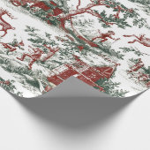 Papier Cadeau Nostalgic Vintage Red Green Christmas (Coin)