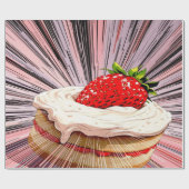 Papier Cadeau Nostalgie de Strawberry Shortcake (Plat)