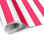 Papier Cadeau Nostalgique Noël Classique Modèle Rouge Blanc (Coin rond)