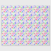 Papier Cadeau note arc-en-ciel (Plat)