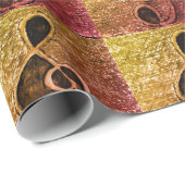 Papier Cadeau Note musicale (Coin rond)