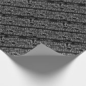 Papier Cadeau note musicale grunge (Coin)