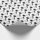 Papier Cadeau note musicale noire (Coin)