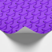Papier Cadeau Notes bleues Répétition de notes de musique Motif (Coin)