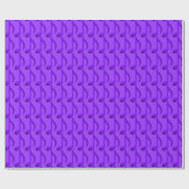 Papier Cadeau Notes bleues Répétition de notes de musique Motif (Plat)