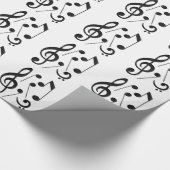 Papier Cadeau Notes de musique (Coin)