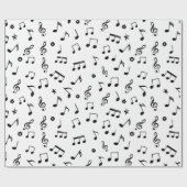 Papier Cadeau Notes de musique (Plat)