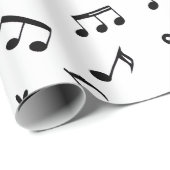 Papier Cadeau Notes de musique (Coin rond)