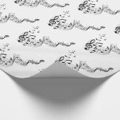 Papier Cadeau Notes de musique (Coin)