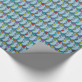 Papier Cadeau notes de musique colorée (Coin)