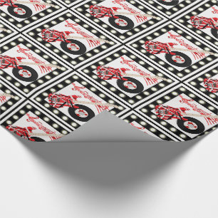 Papier Cadeau Notes de musique et d'enregistrement de guitare av