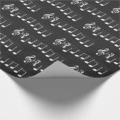 Papier Cadeau Notes de musique Nous vous souhaitons un joyeux No (Coin)