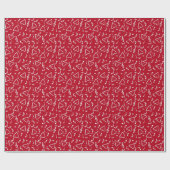 Papier Cadeau Notes de musique triangulaire (Plat)