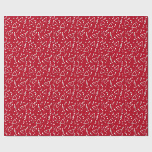 Papier Cadeau Notes de musique triangulaire