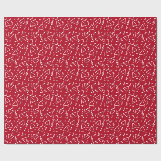 Papier Cadeau Notes de musique triangulaire (Couture)