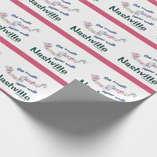 Papier Cadeau Notes de Nashville (Coin)