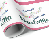 Papier Cadeau Notes de Nashville (Coin rond)