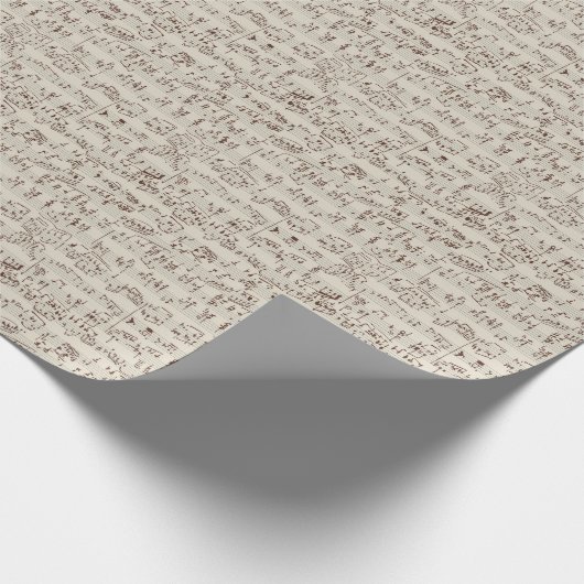 Papier Cadeau Notes musicales (Coin)