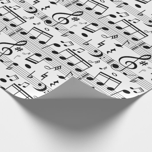 Papier Cadeau Notes musicales (Coin)