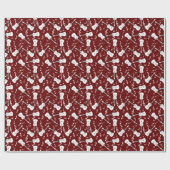 Papier Cadeau Notes musicales de Guitare Lines (Plat)