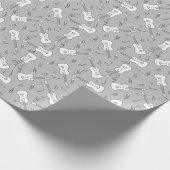 Papier Cadeau Notes musicales de Guitare Lines (Coin)