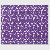 Papier Cadeau Notes musicales de Guitare Lines (Plat)