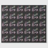 Papier Cadeau Notes musicales de Sing Neon (Plat)