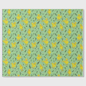 Papier Cadeau Notes musicales Flute Chick Débardeur (Plat)