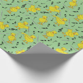 Papier Cadeau Notes musicales Flute Chick Débardeur (Coin)
