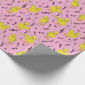 Papier Cadeau Notes musicales Flute Chick Débardeur (Coin)