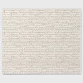 Papier Cadeau Notes musicales Vintages manuscrites (Plat)