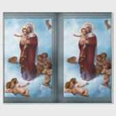 Papier Cadeau Notre-Dame des Anges par William Bouguereau (Plat)