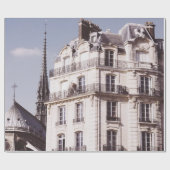 Papier Cadeau Notre Dame et architecture parisienne (Plat)