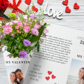Papier Cadeau Notre histoire d'amour Valentine's Day Newspaper F