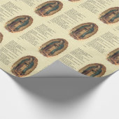 Papier Cadeau Notre Madame de prière de Noël de Guadalupe (Coin)