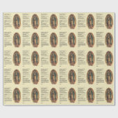 Papier Cadeau Notre Madame de prière de Noël de Guadalupe (Plat)