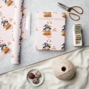Papier Cadeau Notre Petit Boo Halloween 1er Anniversaire