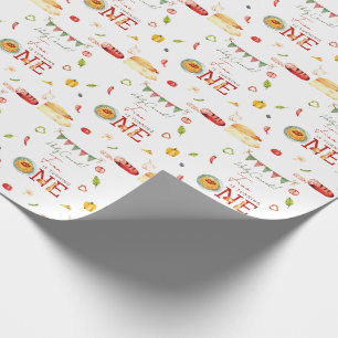 Papier Cadeau Notre Petit Boulet de Viande 1er Anniversaire
