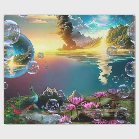 Papier Cadeau Notre soleil est une étoile et un foie (Plat)