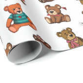 Papier Cadeau Nounours (Coin rond)