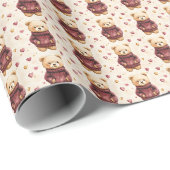 Papier Cadeau Nounours en pulls (Coin rond)