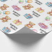 Papier Cadeau Nounours surpris par Natasha Us (Coin)