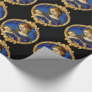 Papier Cadeau Nourrisson divin (mère et enfant)