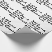 Papier Cadeau Nourriture biologique à la mode (Coin)