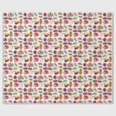 Papier Cadeau Nourriture Côtière Nouvelle-Angleterre Amérique du (Plat)