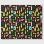 Papier Cadeau Nourriture et épices jamaïcaines Anniversaire (Plat)